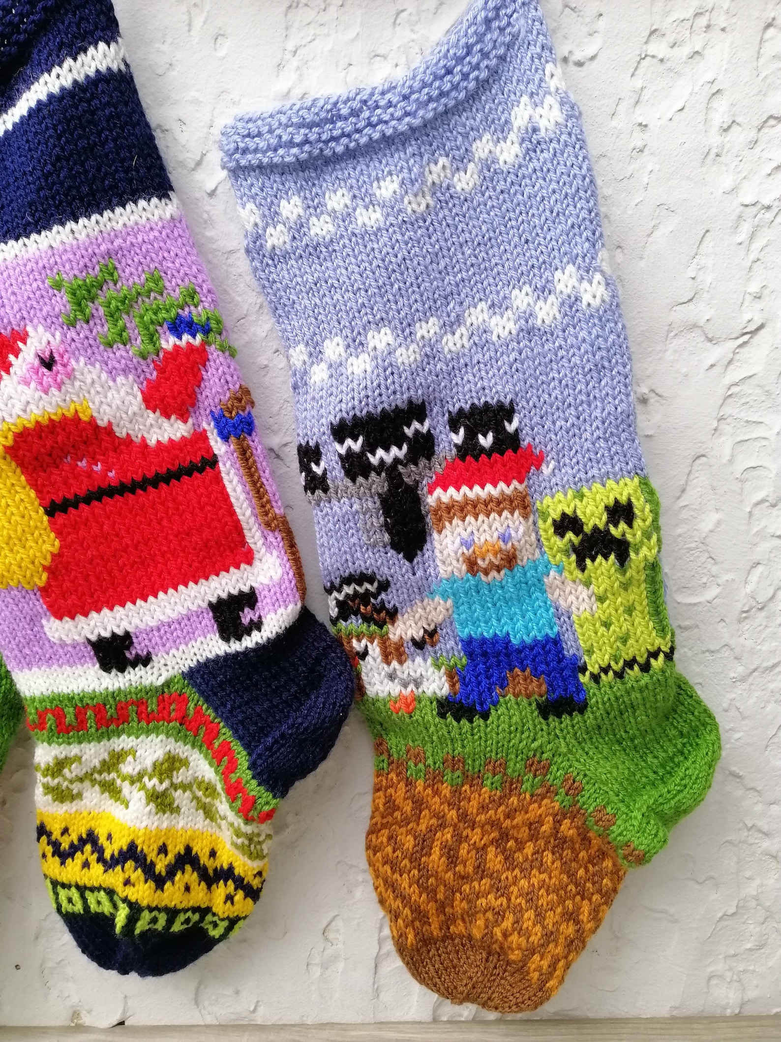 Hand Knit Christmas Stockings Kits Etsy