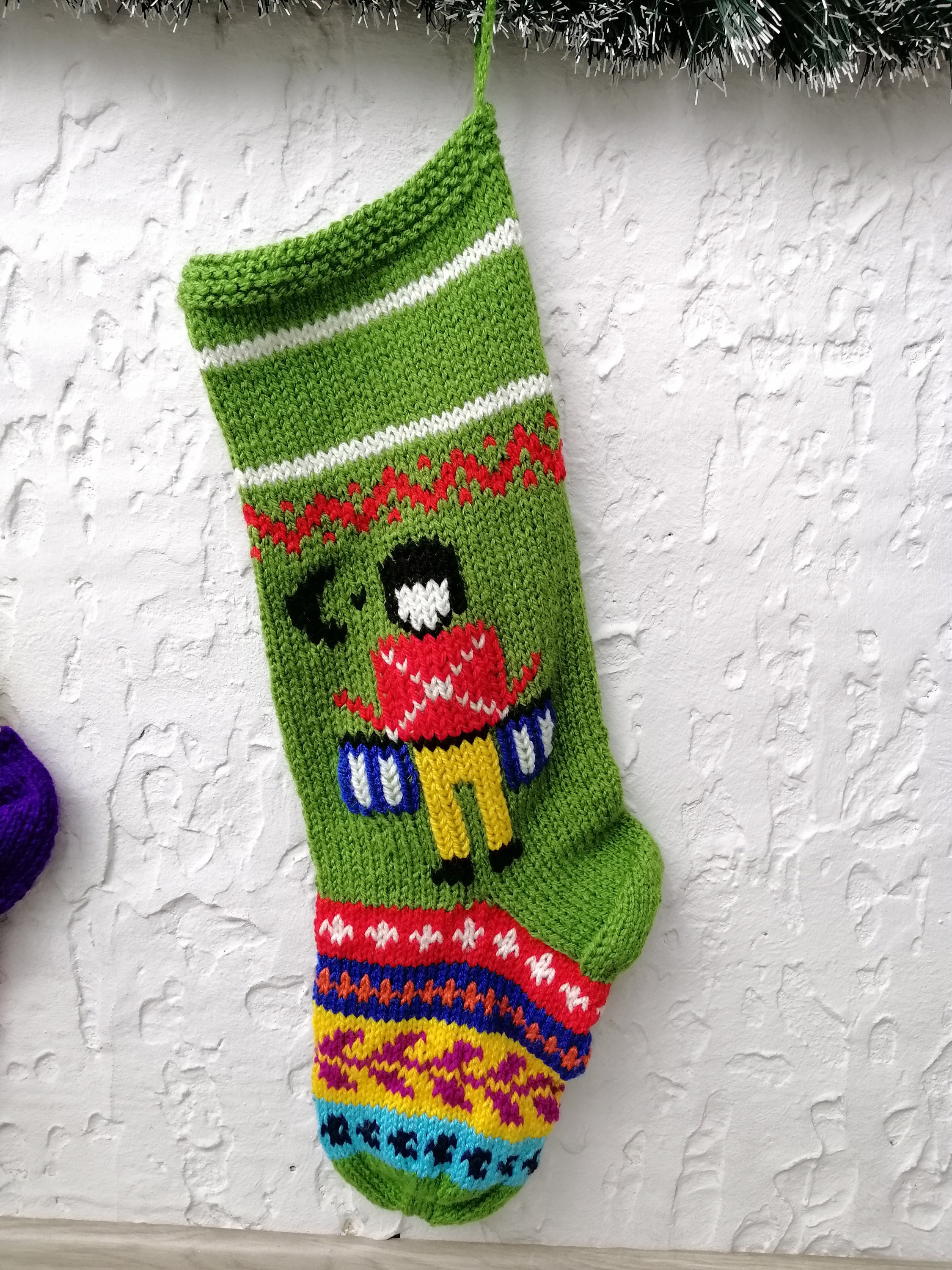 Hand Knit Christmas Stockings Kits Etsy
