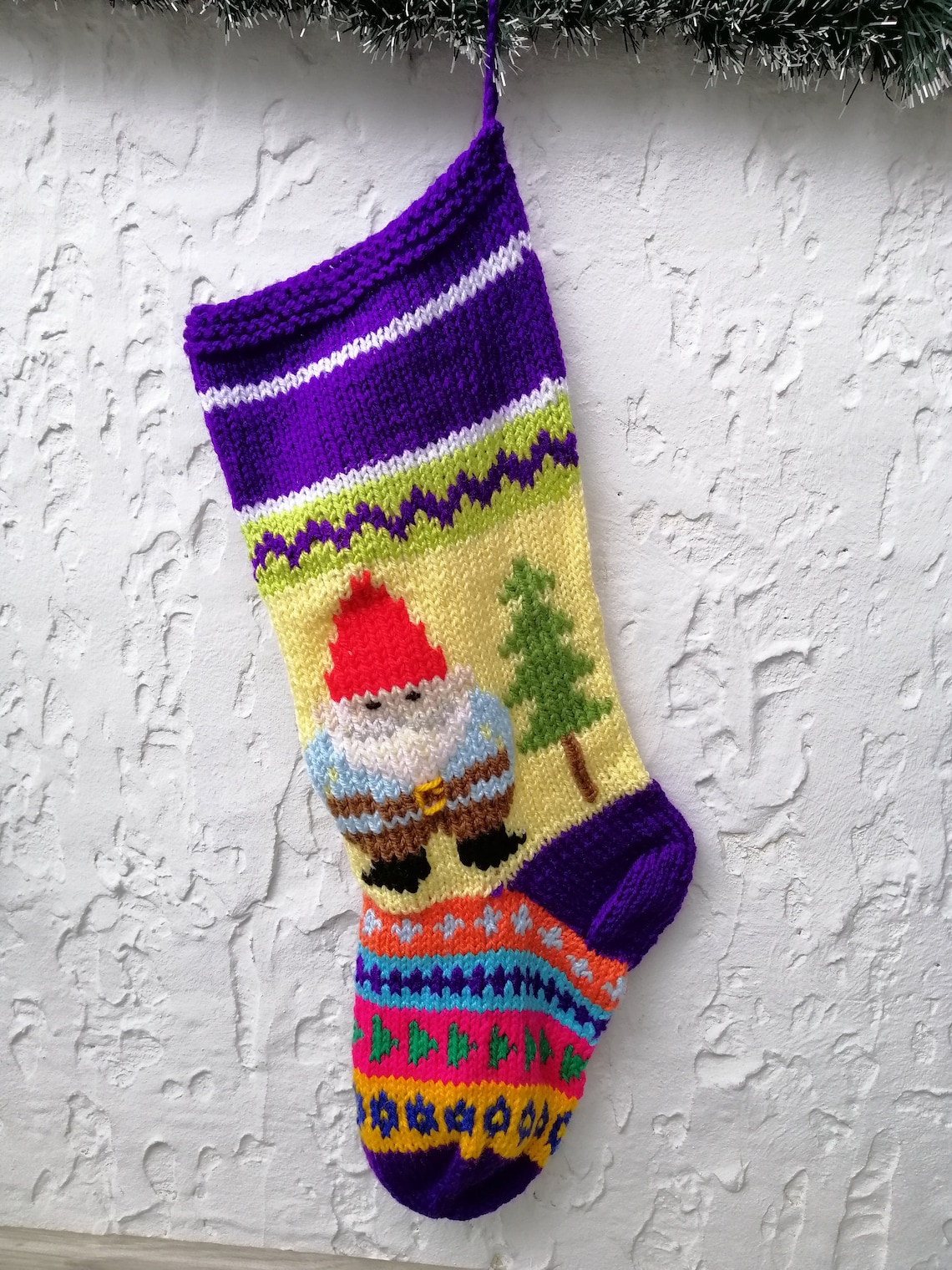 Hand Knit Christmas Stockings Kits Etsy