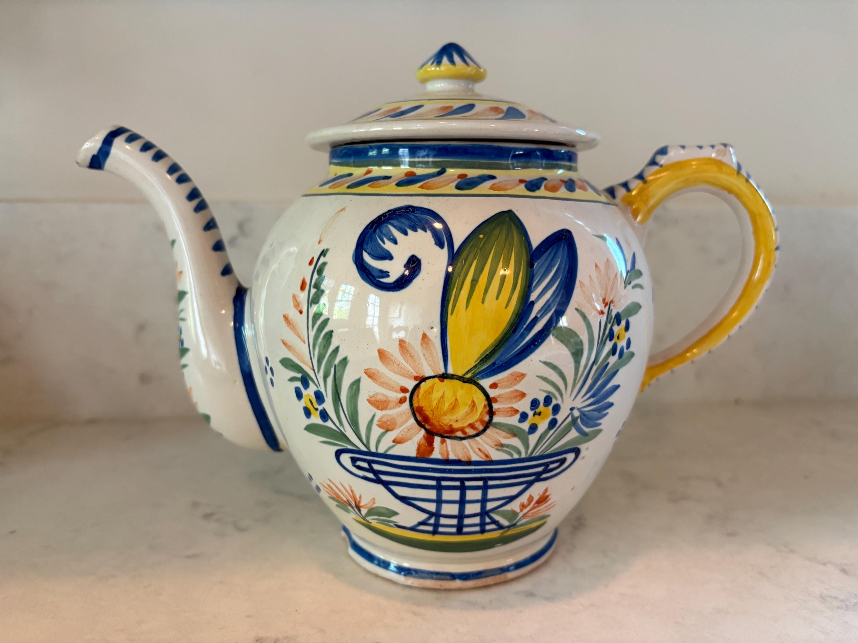 Old French Teapot - Etsy