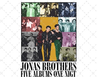 Jonas Brothers Vintage PNG, Jonas Brothers Tour SVG, Concert 2023 Retro Unisex Gift, Jonas Retro 90's FIles, Jonas Brothers Tour