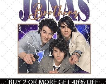 Jonas Brothers Vintage PNG, Jonas Brothers Tour SVG, Concert 2023 Retro Unisex Gift, Jonas Retro 90's FIles, Jonas Brothers Tour