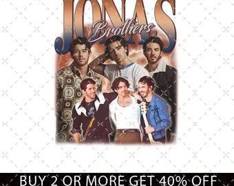 Jonas Brothers Vintage PNG, Jonas Brothers Tour SVG, Concert 2023 Retro Unisex Gift, Jonas Retro 90's FIles, Jonas Brothers Tour