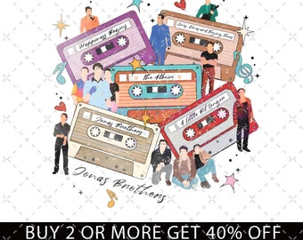 Jonas Brothers Vintage PNG, Jonas Brothers Tour SVG, Concert 2023 Retro Unisex Gift, Jonas Retro 90's FIles, Jonas Brothers Tour