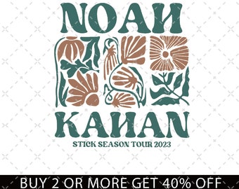Pobierz natychmiast koszulkę Noah Kahan Stick z trasy koncertowej z sezonu 2023, folkową muzykę pop Noah Kahan, album Retro Noah Kahan z trasy koncertowej z 2023 roku