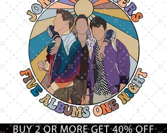 Jonas Brothers Vintage PNG, Jonas Brothers Tour SVG, Concert 2023 Retro Unisex Gift, Jonas Retro 90's FIles, Jonas Brothers Tour