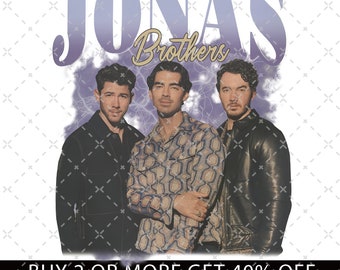 Jonas Brothers Vintage PNG, Jonas Brothers Tour SVG, Concert 2023 Retro Unisex Gift, Jonas Retro 90's FIles, Jonas Brothers Tour
