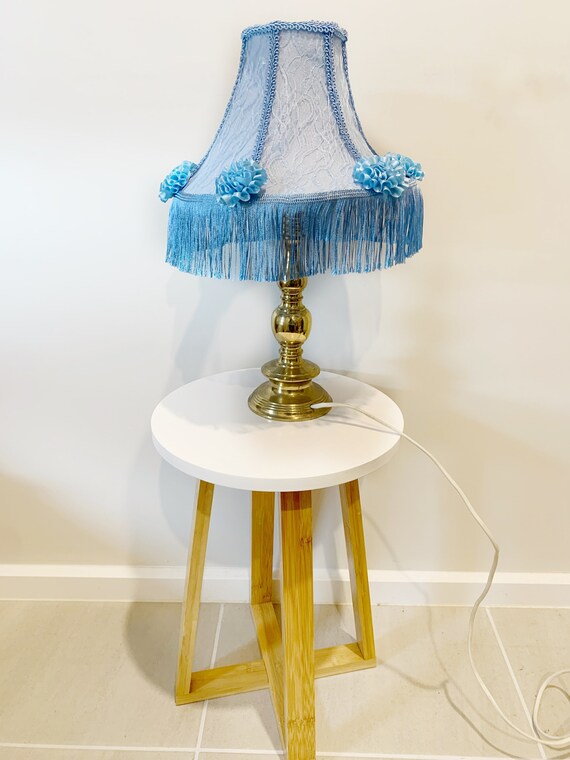 Vintage tassel floor on sale lamp