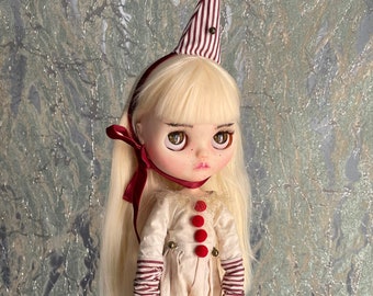 Ensemble de poupée Circus Blythe et chapeau, vêtements Blythe, chapeau de poupée Blythe, tenue bohème pour blythe, personnalisé Blythe, tenue Blythe - chapeau Blythe