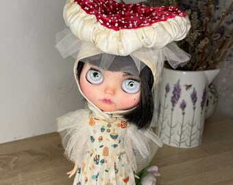 Blythe dress, Custom  blythe doll dress, blythe hat, blythe outfit,  blythe doll clothes, blythe clothing
