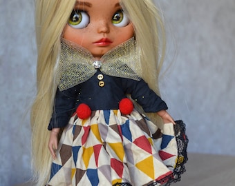 Pullip dress, Blythe dress, vintage blythe dress, blythe outfit, long blythe dress, blythe boho dress, blythe doll custom