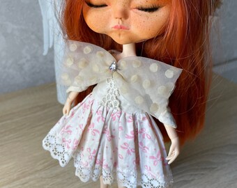 Blythe vintage dress, Blythe dress, Blythe doll dress, boho blythe dress, Retro blythe dress, Outfit for blythe doll, Pullip dress