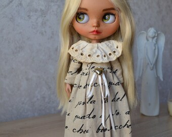 Blythe clothes, Vintage long dress Blythe doll Boho dress for blythe, Pullip dress, Blythe outfit,Vintage blythe dress,Clothes blythe doll