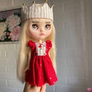 Blythe doll costume, Blythe clothes , princess retro blythe dress  outfit, blythe boho dress, blythe doll custom