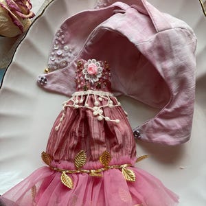 Blythe doll clothes,pink blythe costume, princess retro blythe dress  outfit, blythe boho dress, blythe  custom accessories blythe hat