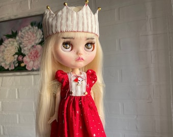 Blythe doll costume, Blythe clothes , princess retro blythe dress  outfit, blythe boho dress, blythe doll custom