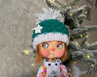 Blythe clothes, hat for OOAK  Blythe, blythe doll hat, Knitted blythe clothes, blythe winter hat,  blythe outfit hat, Licca clothes