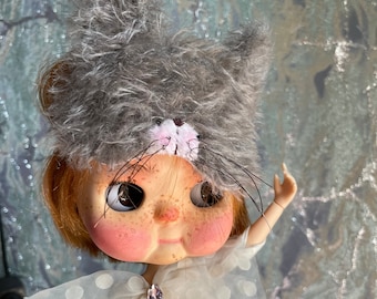 Blythe clothes, Blythe cat accessories, outfit for blythe doll, Helmet for blythe,Blythe doll hat, Blythe custom doll
