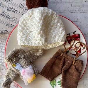 3 Blythe doll custom clothes set , sweater pants and hat, Outfit for doll, OB22,OB24 ,Neo Blythe outfit, Winter Costume Set for doll