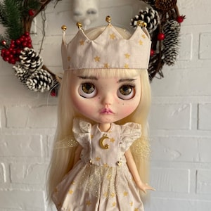 Blythe clothes , princess retro blythe dress  outfit, blythe boho dress, blythe doll custom