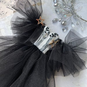 Blythe doll clothes, black blythe costume, princess retro blythe dress  outfit, blythe boho dress, blythe  custom accessories