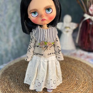 Blythe vintage dress, Blythe dress, Blythe doll dress, boho blythe dress, Retro blythe dress, Outfit for blythe doll, Pullip dress