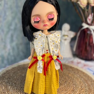 Blythe doll dress, Blythe outfit, Blythe doll custom,Vintage blythe dress, Blythe doll long  dress,OB22 Dress, OB24 Dress,Neo Blythe Clothes