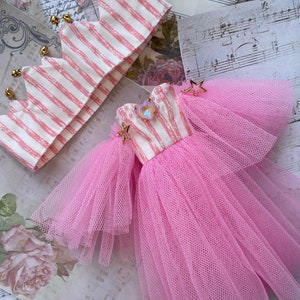 Blythe doll clothes,pink blythe costume, princess retro blythe dress  outfit, blythe boho dress, blythe  custom accessories