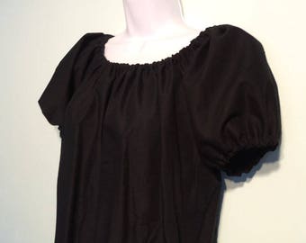 plus size white peasant blouse