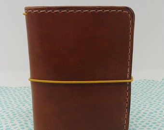 Passport Cover, Passport Traveler's Notebook, *Pick Your Finish* Full-Grain Leather, 5-3/8" x 8.5" (open flat)