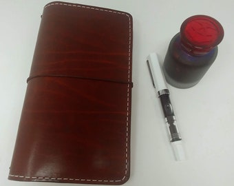 Regular Traveler's Notebook | *Pick your Finish* 3 patterns available | Full Grain Leather, Standard TN, Midori Notebook