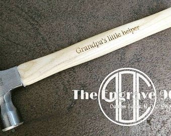 Custom Engraved Hammers Personalized  with any Message, for any occasion, gift, Christmas , father,s day, birthday, husband , men , women