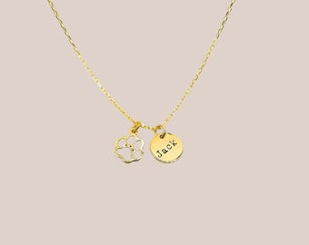 Collar con nombre de pata: Joyas conmemorativas personalizadas para mascotas, plata 925