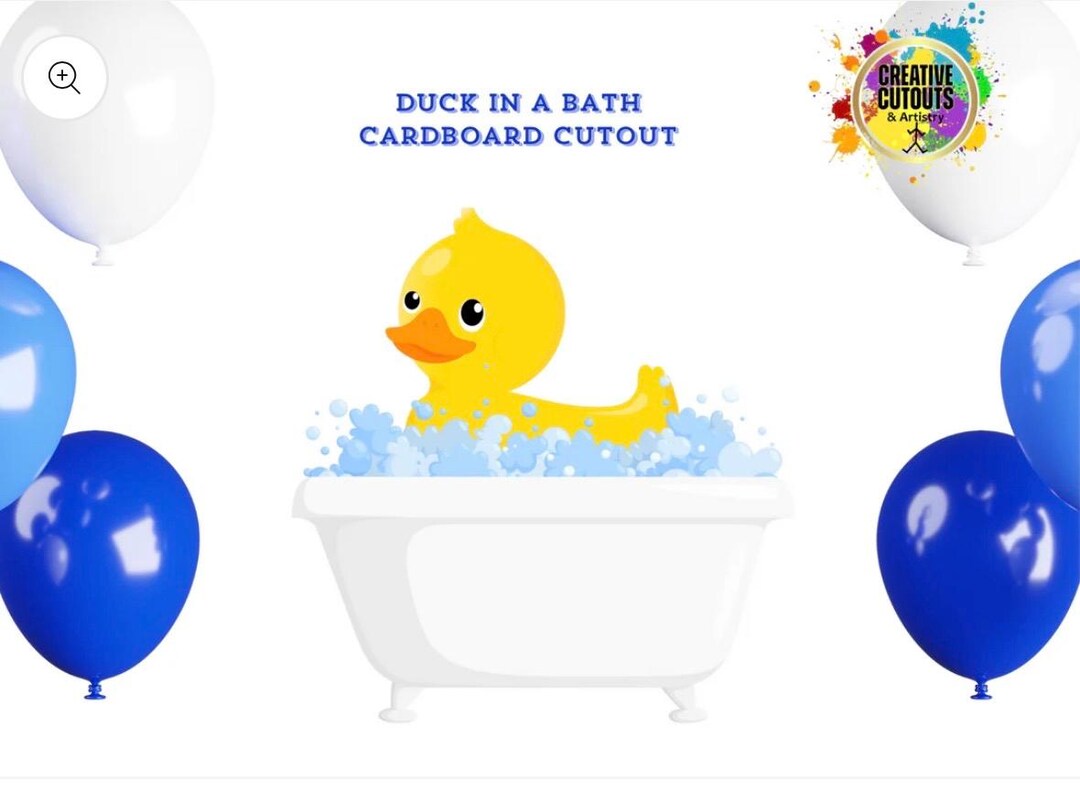 Duck in a Bath Cardboard Cutout - Etsy