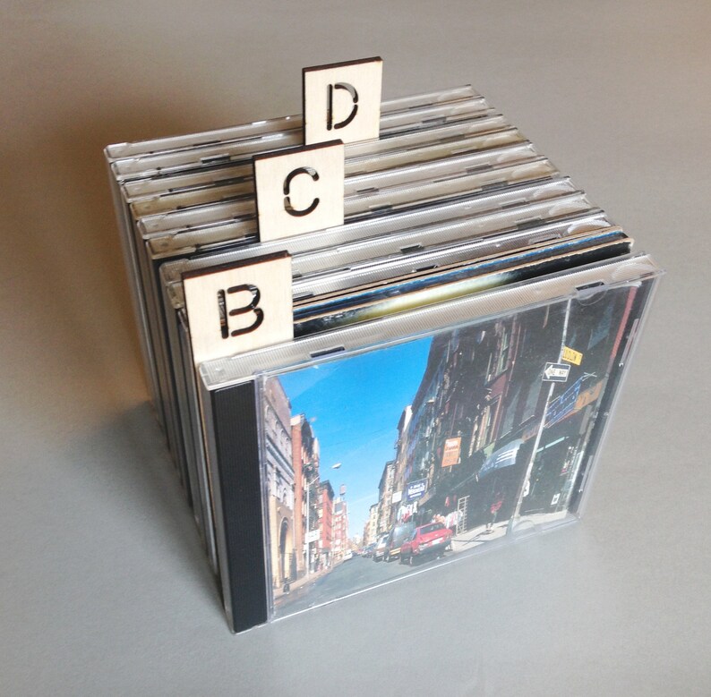 Vertical CD Dividers Set of 26// High Quality Birch Plywood Etsy