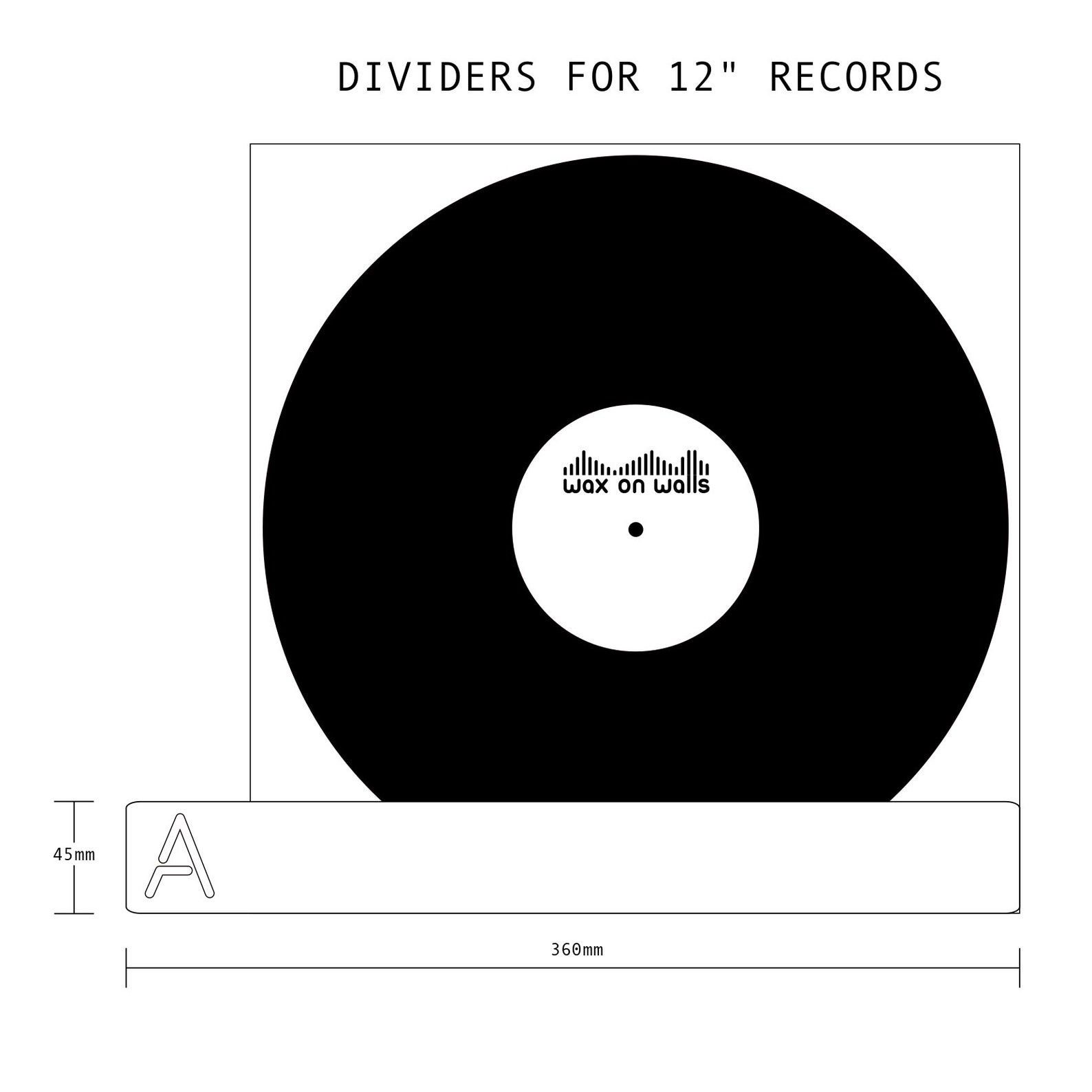 Vinyl Record Dividers Set of 13// High Quality Birch Plywood Etsy