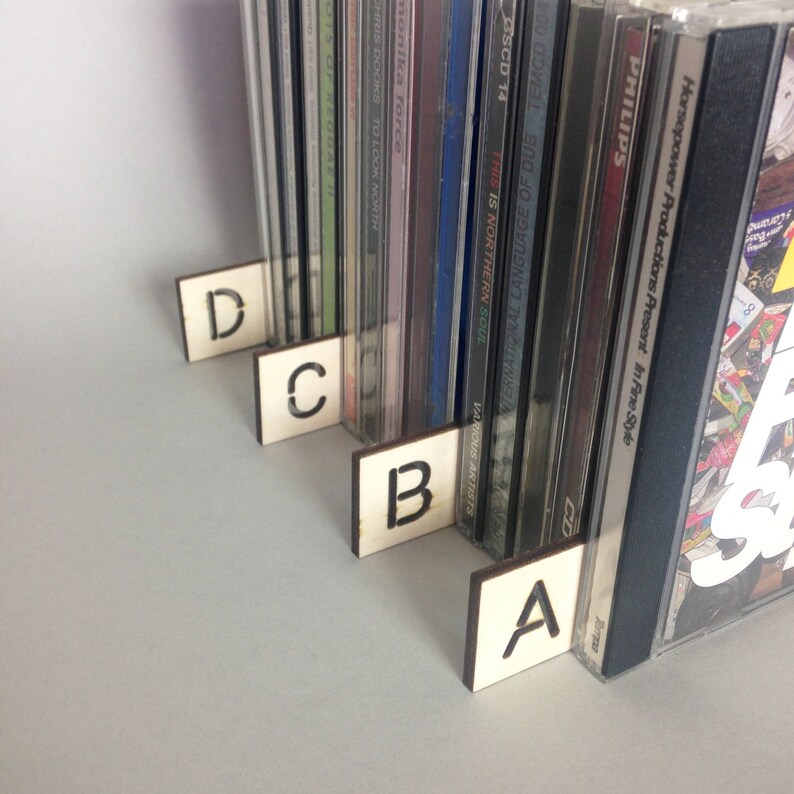 CD Dividers set of 26// High Quality Birch Plywood Laser Etsy