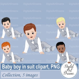 Clip art de bebé, clipart de niños de bautismo, gráficos de lactancia, imagen de bebés, personaje lindo, imprimibles de fiesta, traje de bautizo, primera comunión