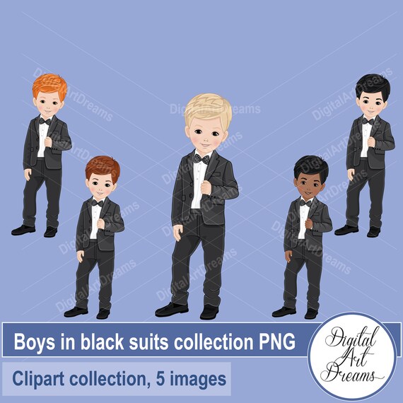 Little boys black clearance suits
