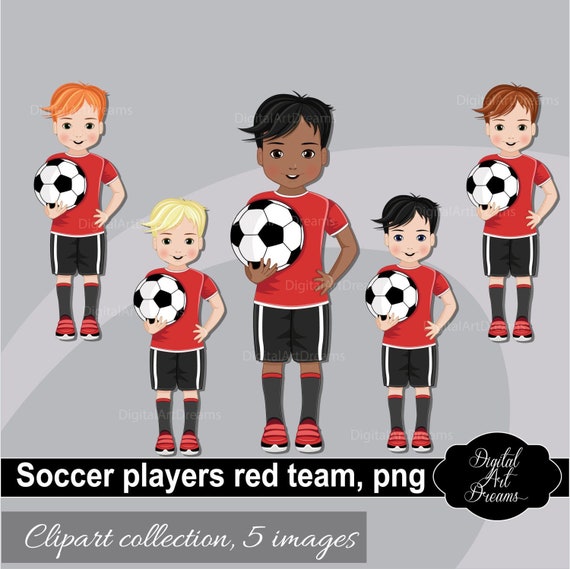 Soccer Clipart Little Boy Clipart Soccer Player Soccer Etsy