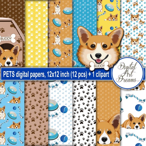 Scrapbooking Craft Supplies & Tools 12x12 Dog Scrapbook Pages