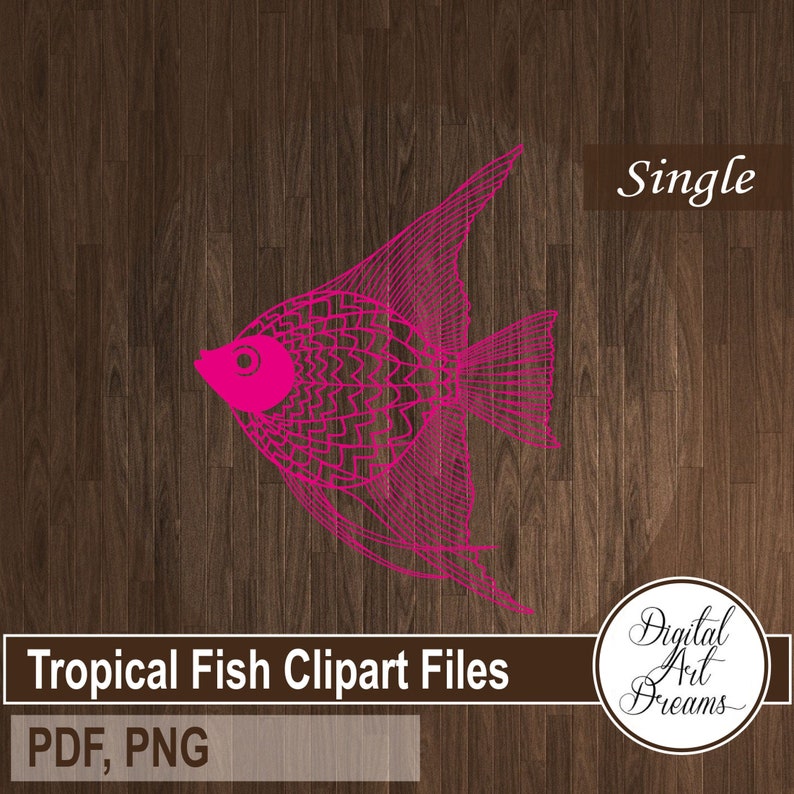 Fish SVG designs Paper cutting templates SVG files for cricut Tropical fish papercut DIY paper wall art Paper craft Papercutting image 3