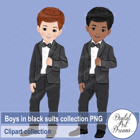 Little boys black clearance suits