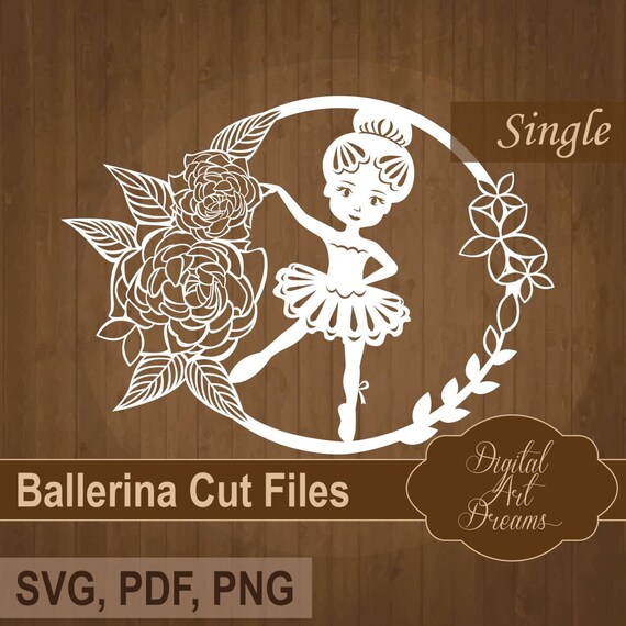 Download Ballerina Svg Cut Paper Cut Template Pdf Dancing Baby Etsy