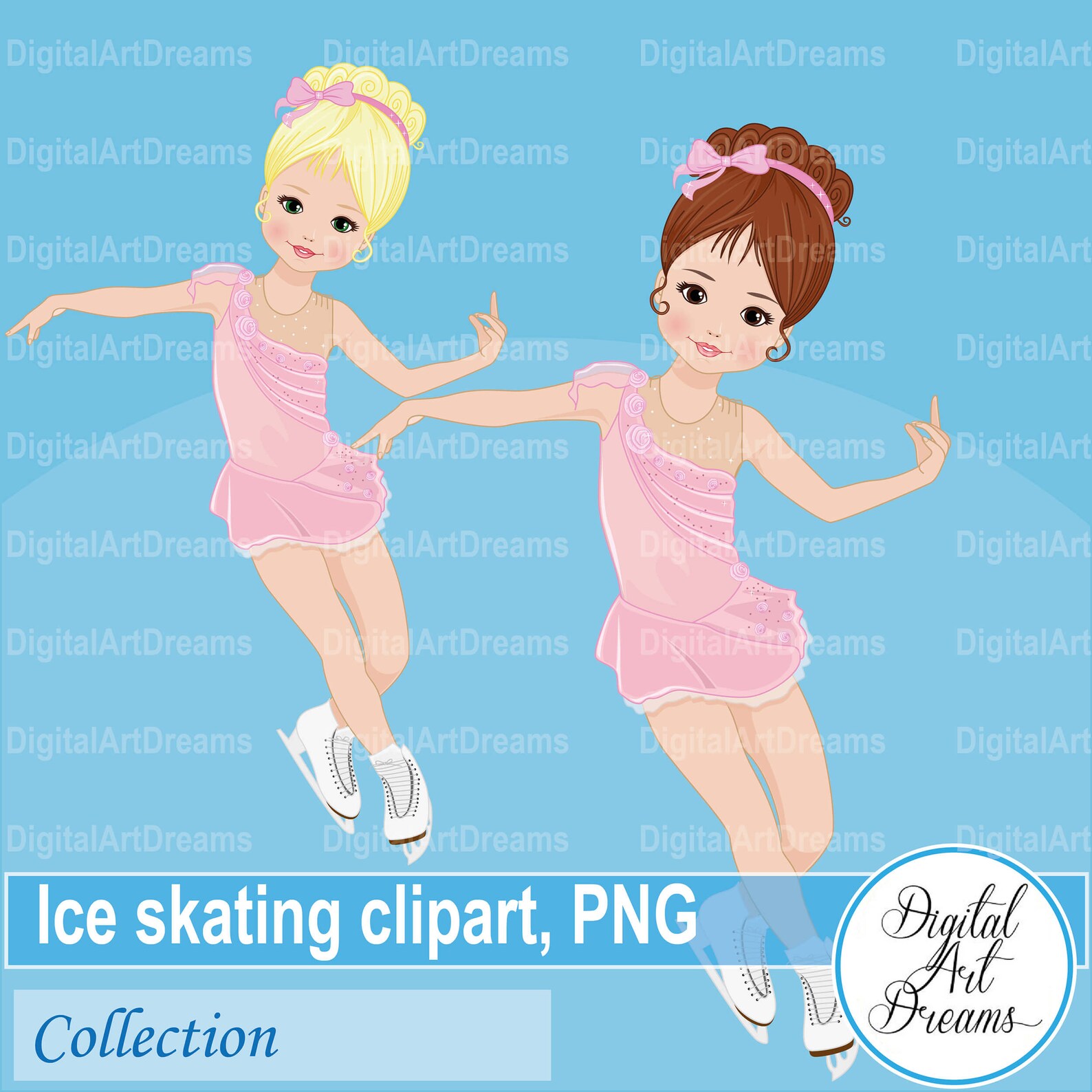 Ice Skating Clipart Little Girl Clipart Figure Skater Png Cute