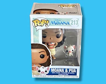 Funko POP! Disney-vinylfiguren Moana en PUA, set van 2 # 213 gewelfde prinses