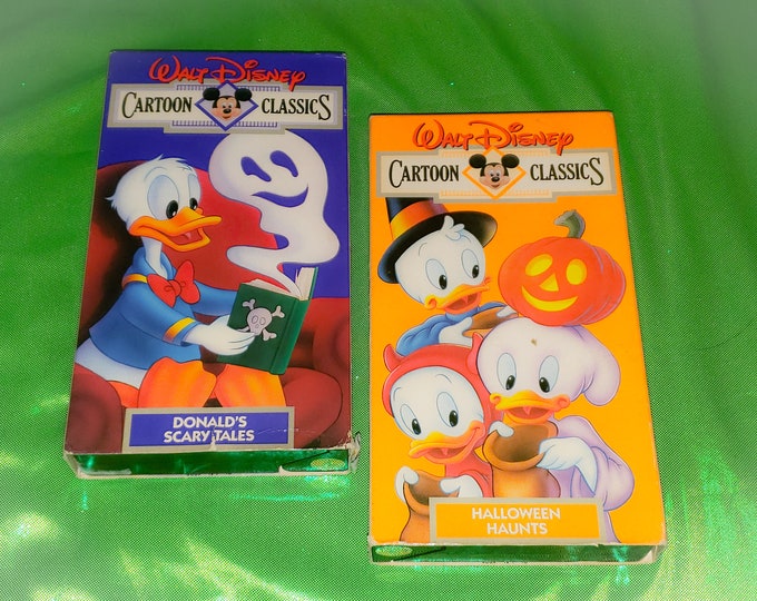 Vintage Walt Disney's Cartoon Classics Halloween 2 Vhs Set - Etsy