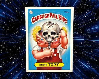 Vintage 1986 Topps Garbage Pail Kids Collectors Card Bony Tony