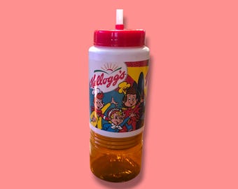 1999 Kellogg's Vintage Water Bottle With Detachable Bottom RARE RETRO