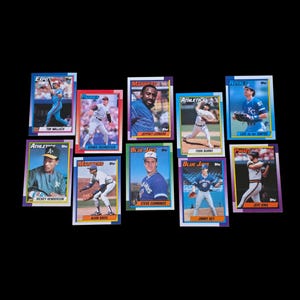 1990 Topps Baseball 10 Kartensammler Lot Ex